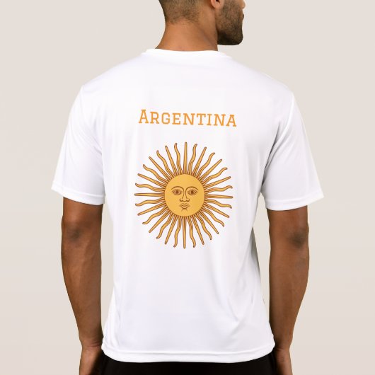 アルゼンチン ソル・デ・マヨ: 本格ファンTシャツ Tシャツ (裏面)