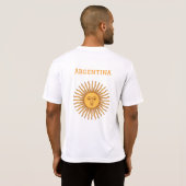 アルゼンチン ソル・デ・マヨ: 本格ファンTシャツ Tシャツ (裏面フル)