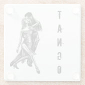 アルゼンチン·タンゴ·ダンス·アート-ガラス·コースター ガラスコースター (裏面)