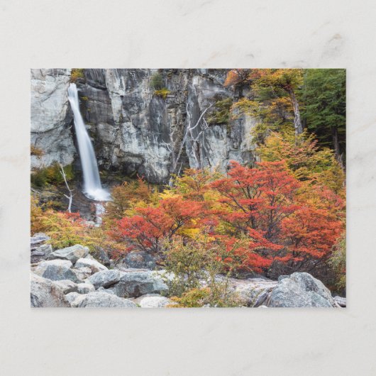 アルゼンチン – パタゴニアの滝はがき ポストカード (正面)