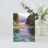 アルゼンチン、パタゴニアの絵のような写真 ポストカード (スタンド正面)