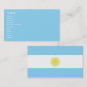 アルゼンチン-ビジネス 名刺 (正面/裏面)