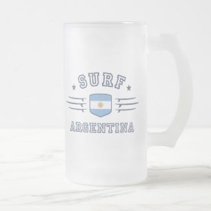 アルゼンチン フロストグラスビールジョッキ