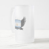 アルゼンチン フロストグラスビールジョッキ (正面左)