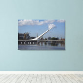 アルゼンチン、ブエノスアイレスの首都。女性 キャンバスプリント (インサイチュ (ウッドフロア))