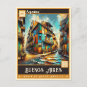 アルゼンチン,ブエノスアイレス |ヴィンテージ絵を描ー ポストカード (正面)
