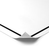 アルゼンチン・ミニマル地図ポスター ポスター (角)