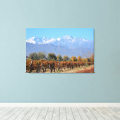 アルゼンチン，メンドーザ秋のブドウ畑 キャンバスプリント (インサイチュ (ウッドフロア))