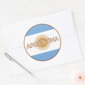 アルゼンチン・ユーロ・ステッカー ラウンドシール (封筒)