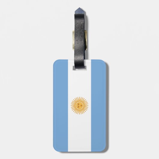 アルゼンチン ラゲッジタグ (裏面縦)