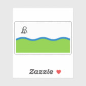 アルゼンチン，リオカルト国旗 シール (シート)