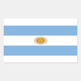 アルゼンチン – 国旗のステッカーBandeira Argentina 長方形シール
