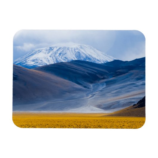 アルゼンチン，火山インカワシ マグネット (横)