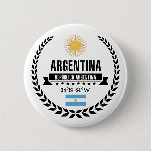 アルゼンチン 缶バッジ (正面)