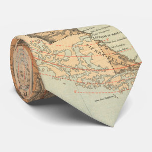 アルゼンチン(1882年)のヴィンテージの地図 ネクタイ