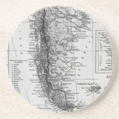 アルゼンチン(1911年)のヴィンテージの地図 コースター (正面)