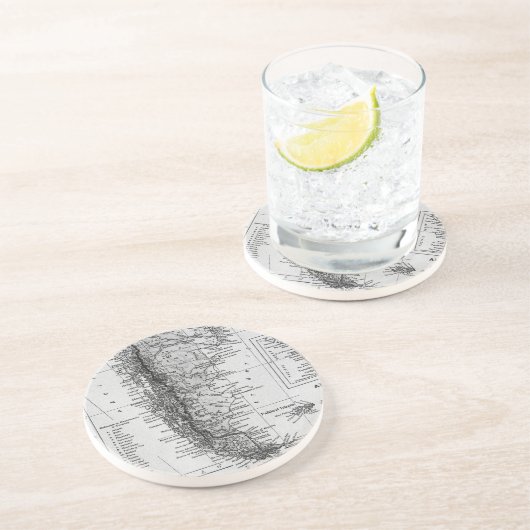 アルゼンチン(1911年)のヴィンテージの地図 コースター (側面)