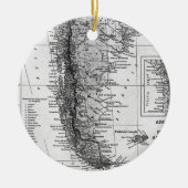 アルゼンチン(1911年)のヴィンテージの地図 セラミックオーナメント (正面)