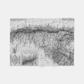 アルゼンチン(1911年)のヴィンテージの地図 フリースブランケット (正面(横))
