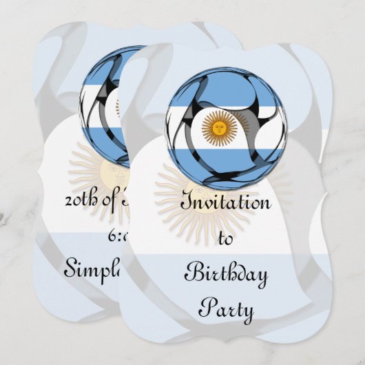 アルゼンチン#1 招待状 (正面/裏面)
