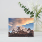 アルゼンチン – Fitz Royサンセットポストカード ポストカード (スタンド正面)