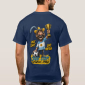 アルゼンチン GOAT の国 三冠 ファンTシャツ Tシャツ (裏面)