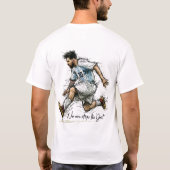 アルゼンチン GOAT 10 サッカー スケッチ Tシャツ (裏面)