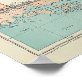 アルゼンチン、Islas Malvinas、Tierra del Fuego ポスター (角)