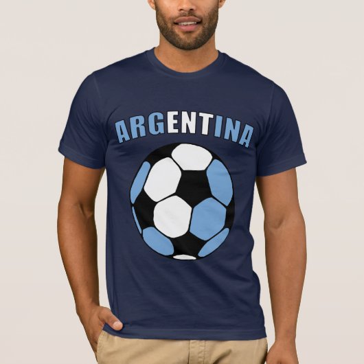 アルゼンチンFooty (暗い) Tシャツ (正面)