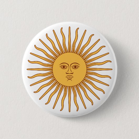 アルゼンチンSOL deメーヨー 缶バッジ (正面)