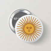 アルゼンチンSOL deメーヨー 缶バッジ (正面&裏面)