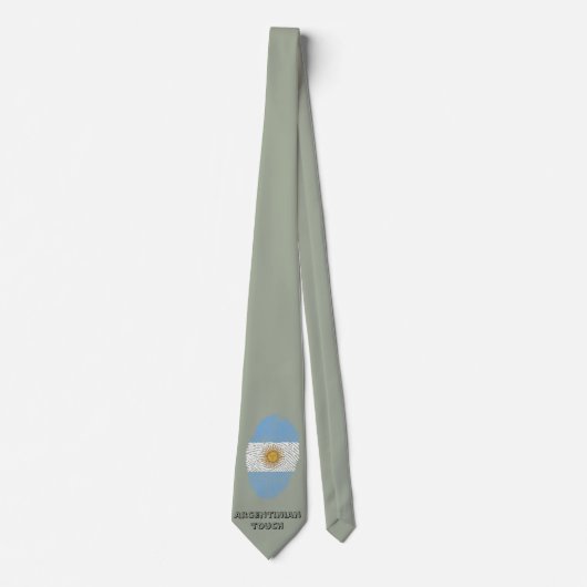 アルゼンチンtouch指紋認証フラグ ネクタイ (正面)