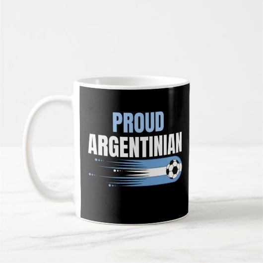 アルゼンチンW杯優勝誇りを持った戦2022 コーヒーマグカップ (左)
