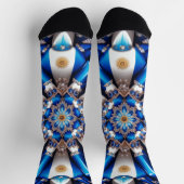 アルゼンチ地球に優しニアカラーのメンズソックス ソックス (上部)