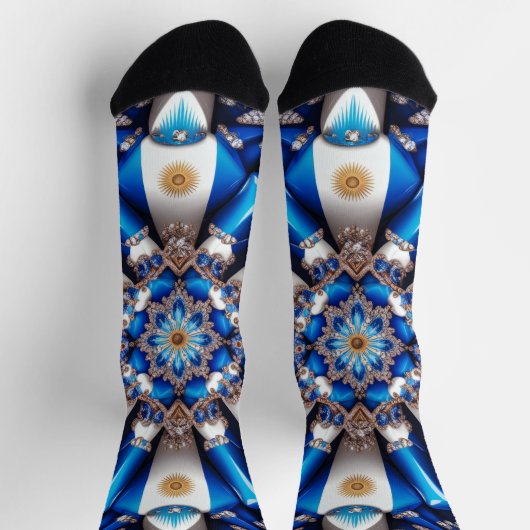 アルゼンチ地球に優しニアカラーのメンズソックス ソックス (上部)