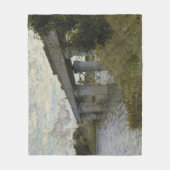 アルゼンテウイルの鉄道橋（鉄道） (by Monet) フリースブランケット (正面)