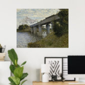 アルゼンテウイルの鉄道橋（鉄道） (by Monet) ポスター (ホームオフィス)
