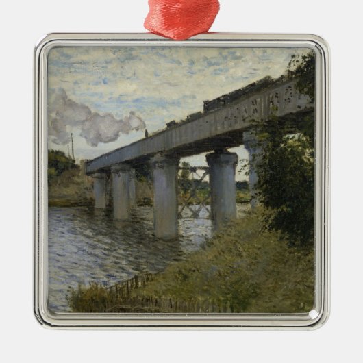 アルゼンテウイルの鉄道橋（鉄道） (by Monet) メタルオーナメント (正面)