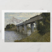 アルゼンテウイルの鉄道橋（鉄道） (by Monet) 便箋 (正面/裏面)