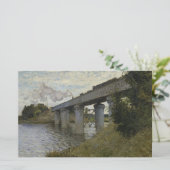 アルゼンテウイルの鉄道橋（鉄道） (by Monet) 便箋 (スタンド正面)