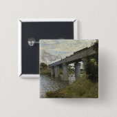 アルゼンテウイルの鉄道橋（鉄道） (by Monet) 缶バッジ (正面&裏面)