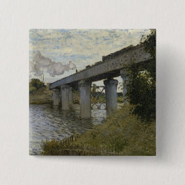 アルゼンテウイルの鉄道橋（鉄道） (by Monet) 缶バッジ