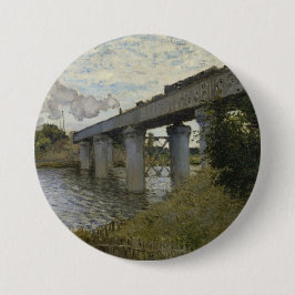 アルゼンテウイルの鉄道橋（鉄道） (by Monet) 缶バッジ