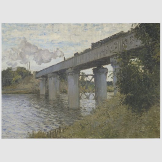 アルゼンテウイルの鉄道橋(鉄道) (by Monet) 薄葉紙 (正面)