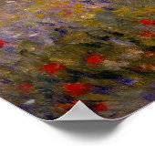 アルゼンテウイル近郊のクロード・モネ・ポピー畑 ポスター (角)