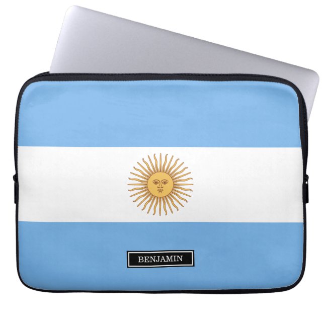 アルゼ伝統的ンチン国旗 ラップトップスリーブ (正面)