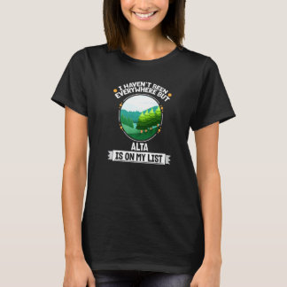 アルタは私のリストに自然野外樹野生生物W Tシャツ