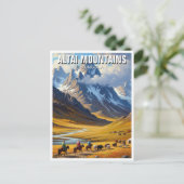 アルタイマウンテンモンゴル旅行 ポストカード (スタンド正面)