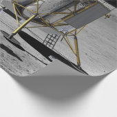 アルタイル月着陸機と宇宙飛行士のコンセプトアート ラッピングペーパー (角)