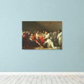 アルタキセルクスの贈り物を断るヒポクラテス キャンバスプリント (インサイチュ (ウッドフロア))